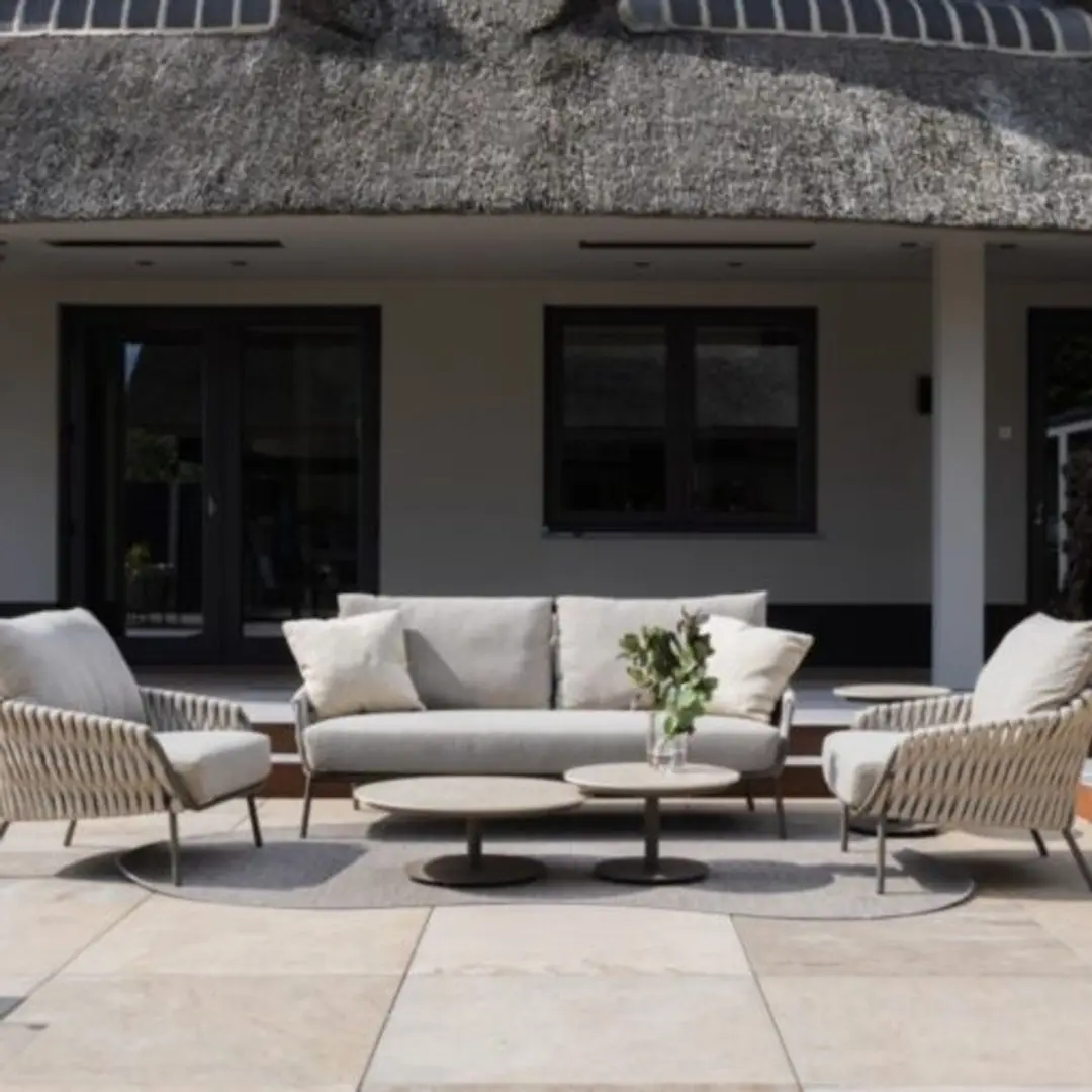 4 Seasons Outdoor Montera Loungebank 3-zits - Latte - afbeelding 2 van 4