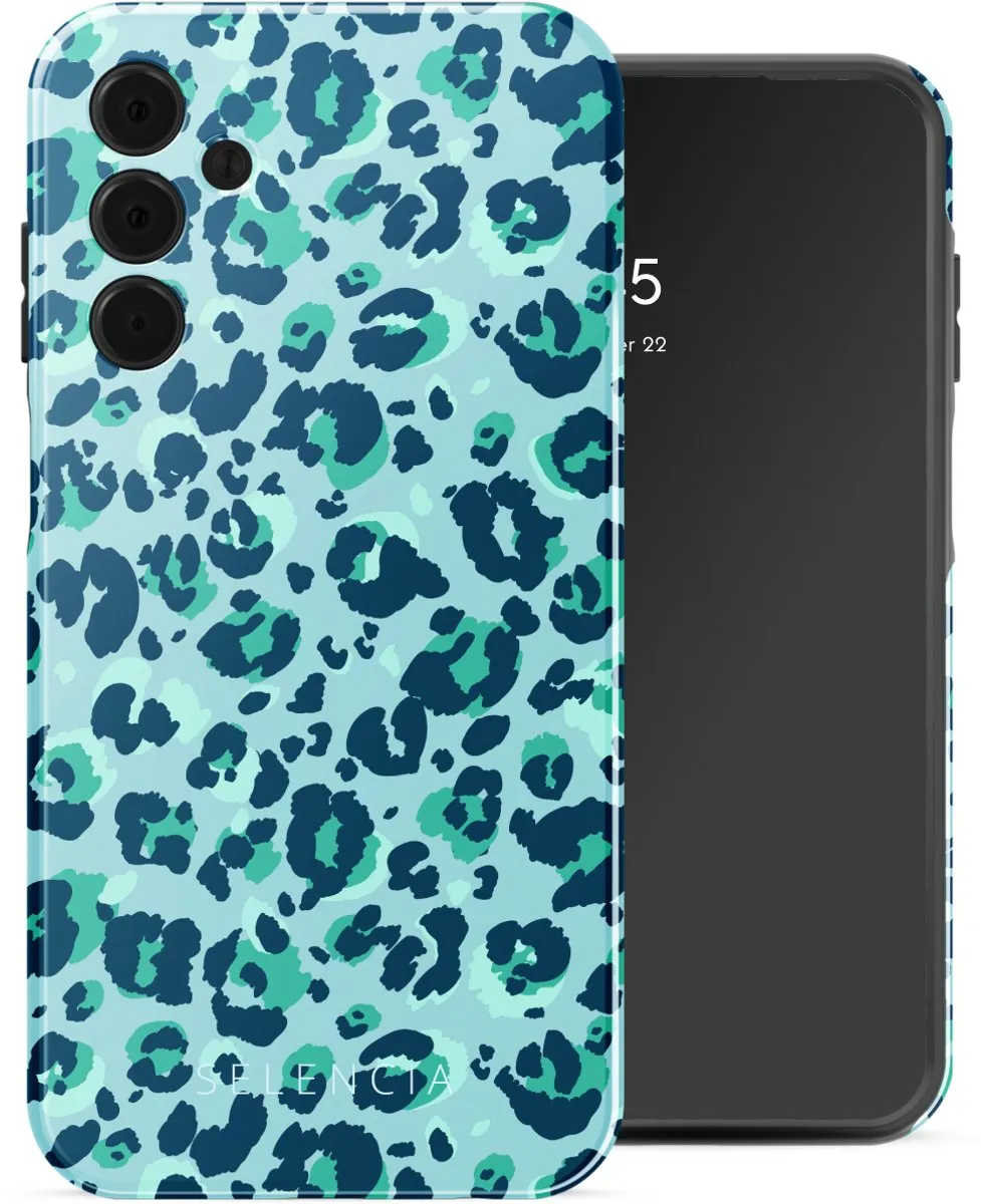 Selencia Hoesje Samsung Galaxy A15 Wild Spots Light Blue