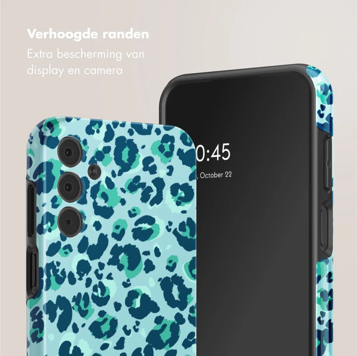 Selencia Hoesje Samsung Galaxy A15 Wild Spots Light Blue