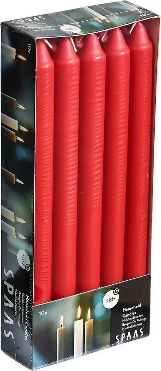Dinerkaarsen rood