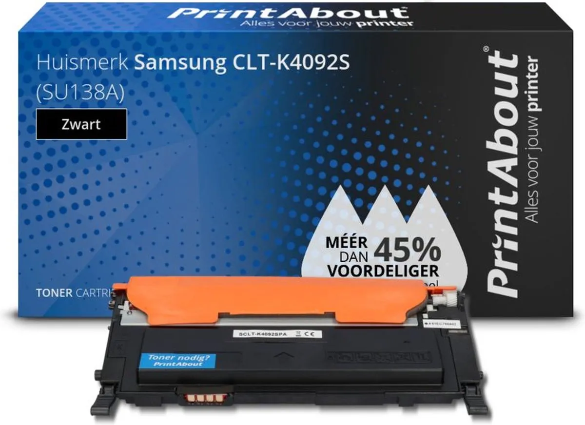 PrintAbout CLT-K4092S Toner Zwart - 1.250 Pagina's