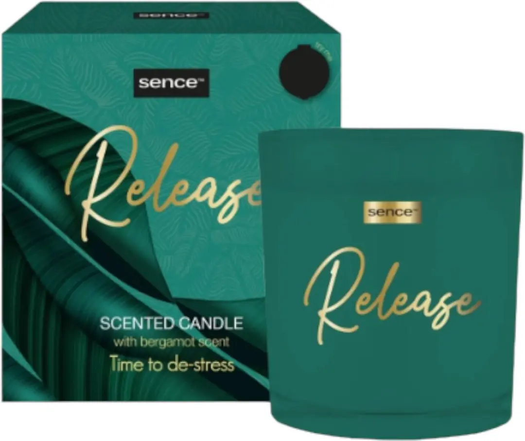 Sence of Wellness Geurkaars Release Met Bergamotgeur 125gr
