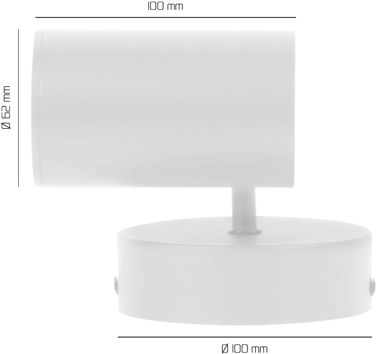 LEDVION LED Plafondspot 3W 4000K GU10 - Wit
