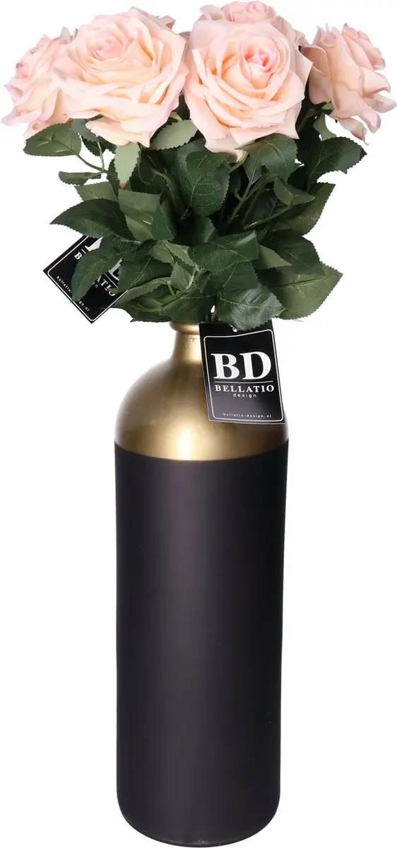 Bellatio Design Kunstbloem Roos Dijon