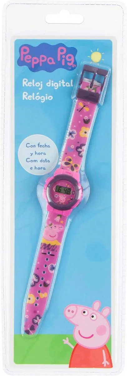 Nickelodeon Peppa Pig Horloge - 29cm Roze