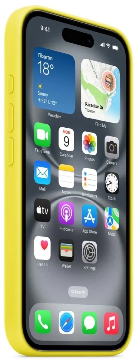 Apple iPhone 16 Silicone Backcover MagSafe - Star Fruit - MYY73ZM/A