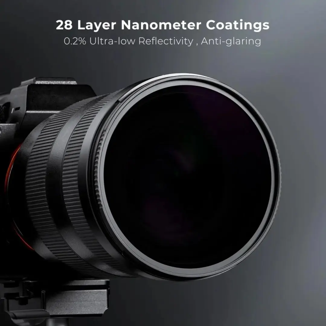 K&F Concept Nano-X ND100000 67mm Zonnefilter - Zwart - afbeelding 5 van 6