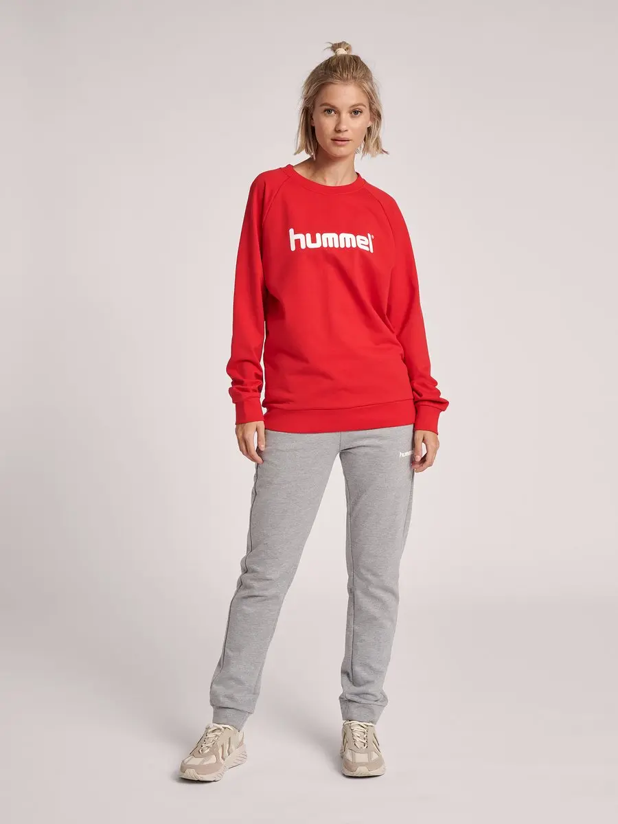 Hummel Cotton Logo Sweatshirt - Dames - XS - True Red - afbeelding 6 van 6