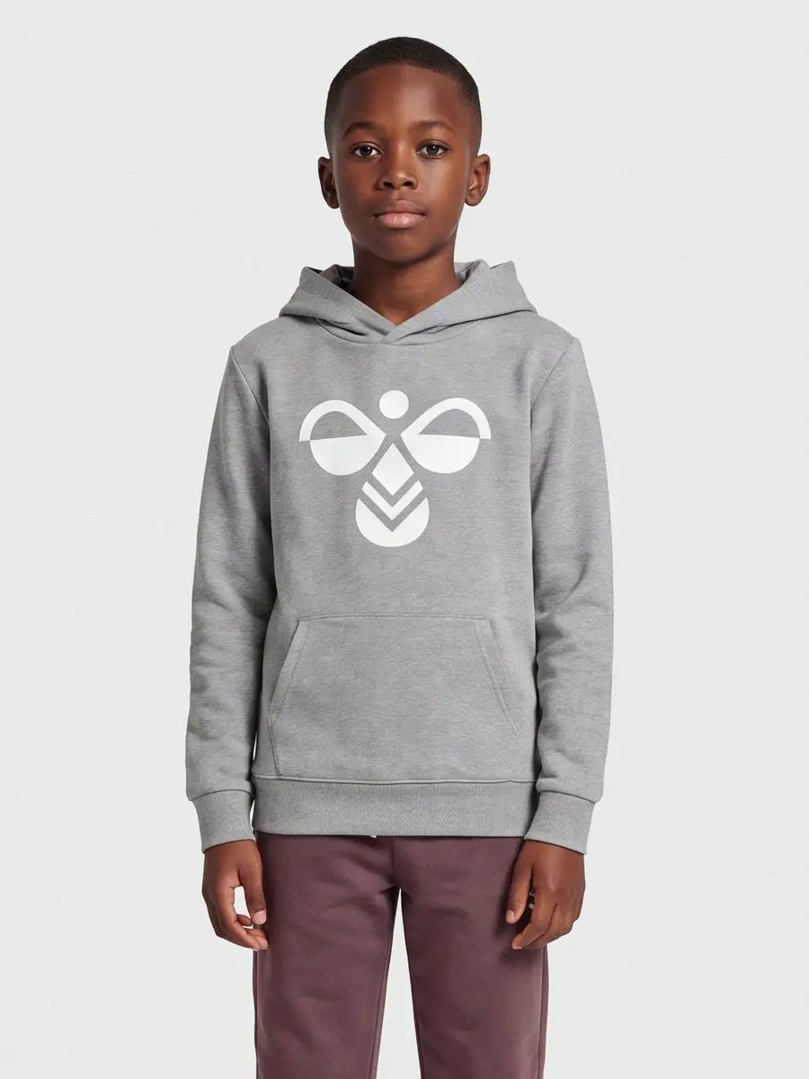 Hummel Hmlcuatro Hoodie - 104 - Medium Melange - afbeelding 5 van 6