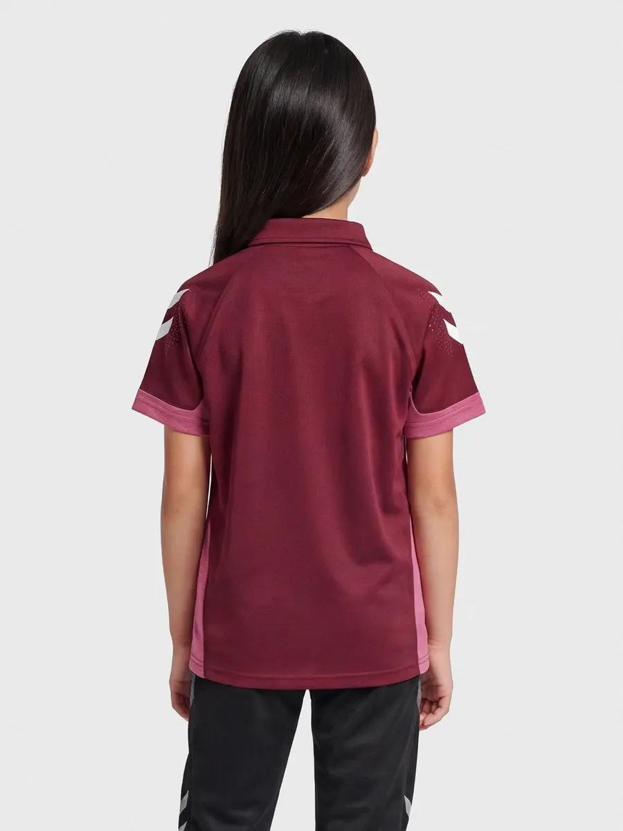 Hummel Lead Polo Kids - Biking Red 140 - afbeelding 6 van 6