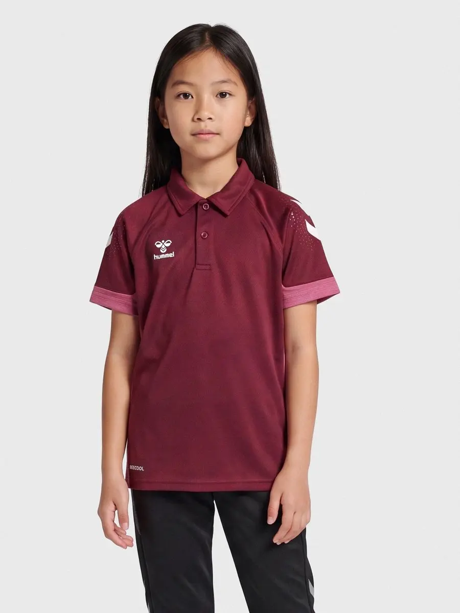 Hummel Lead Polo Kids - Biking Red 140 - afbeelding 5 van 6