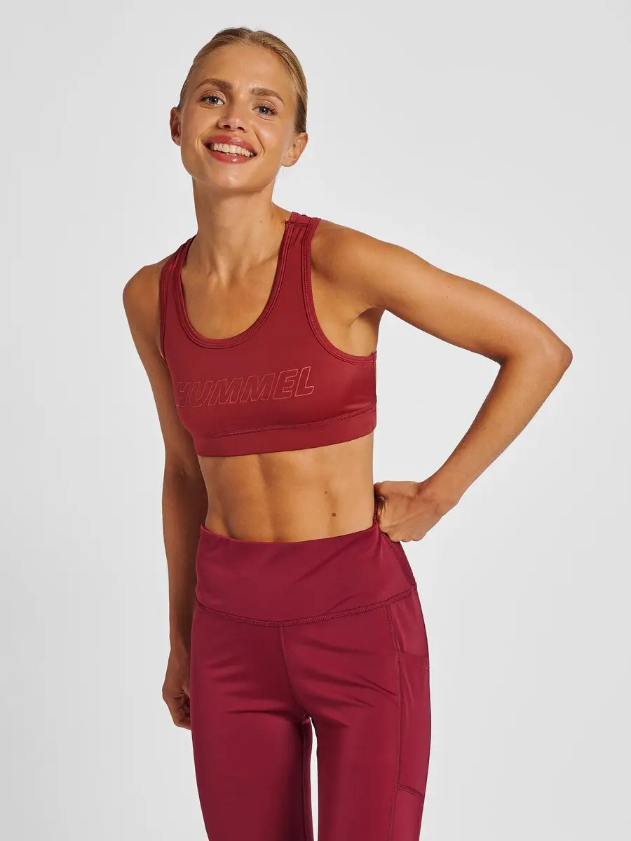 Hummel Te Tola Sportbeha - Dames - Cabernet - XS - afbeelding 4 van 6