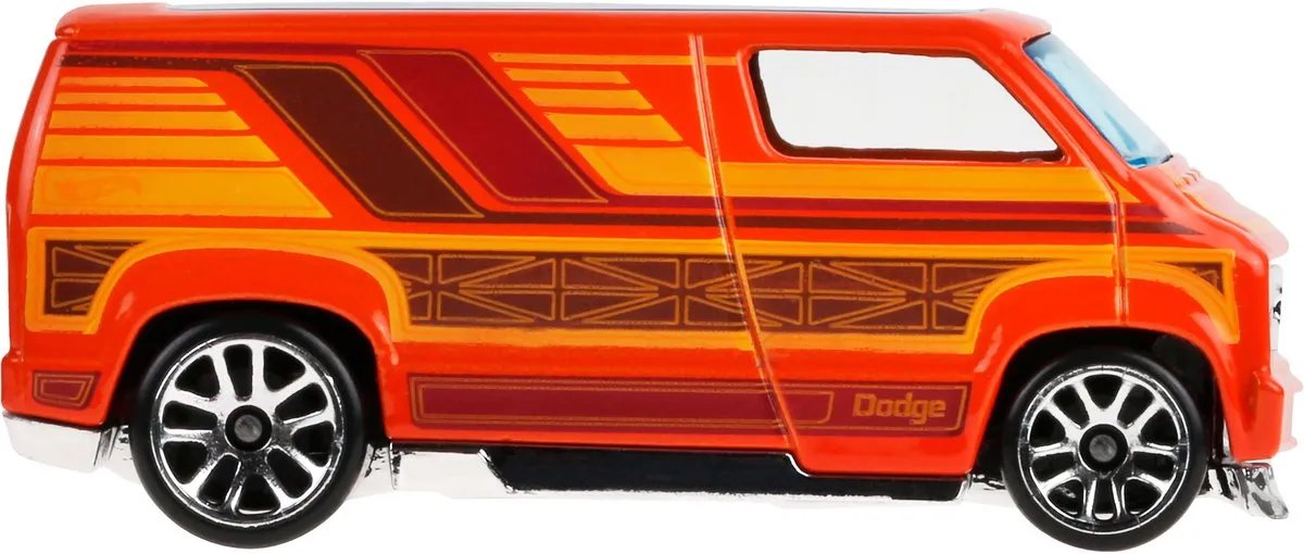 Hot Wheels 77 Dodge Van Auto JCB66 - Oranje