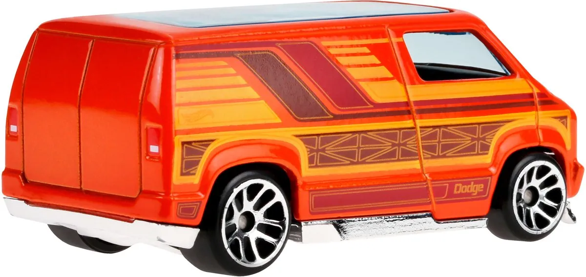Hot Wheels 77 Dodge Van Auto JCB66 - Oranje