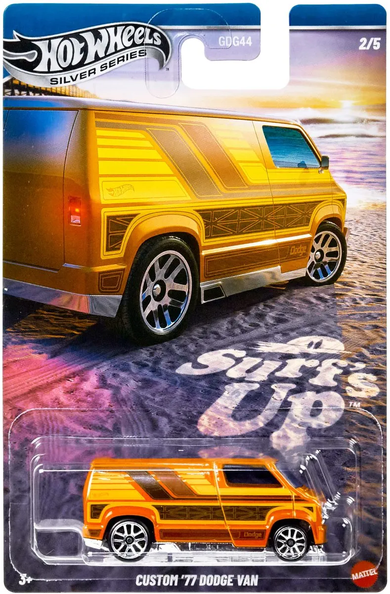 Hot Wheels 77 Dodge Van Auto JCB66 - Oranje