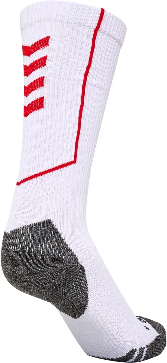 Hummel Pro High Sokken 35-38 - Wit/Rood - afbeelding 2 van 6