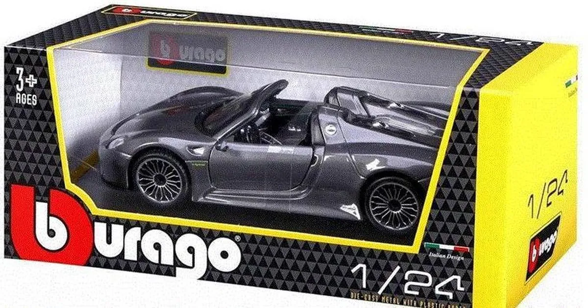 Porsche 918 Spyder 1:24 Modelauto - Zilver