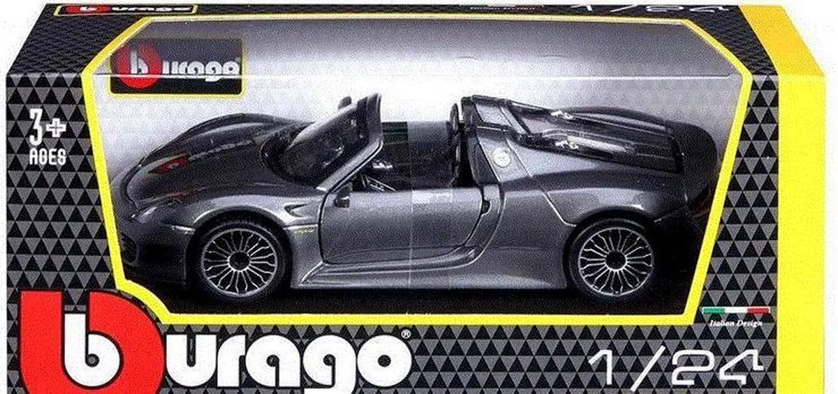 Porsche 918 Spyder 1:24 Modelauto - Zilver