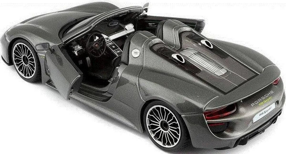 Porsche 918 Spyder 1:24 Modelauto - Zilver