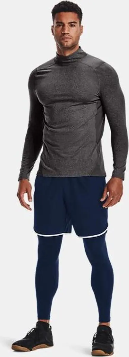 Under Armour ColdGear Fitted Mock Charcoal Light Heather XL - afbeelding 2 van 6