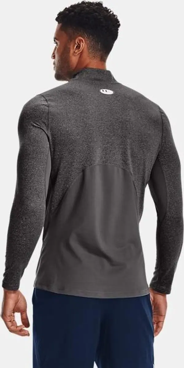 Under Armour ColdGear Fitted Mock Charcoal Light Heather XL - afbeelding 3 van 6
