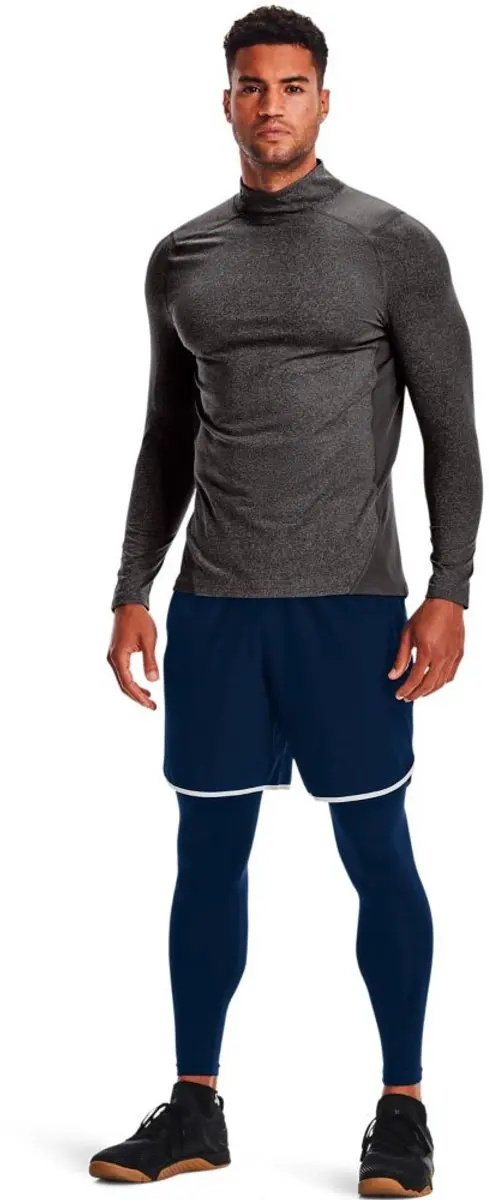 Under Armour ColdGear Fitted Mock Charcoal Light Heather XL - afbeelding 4 van 6