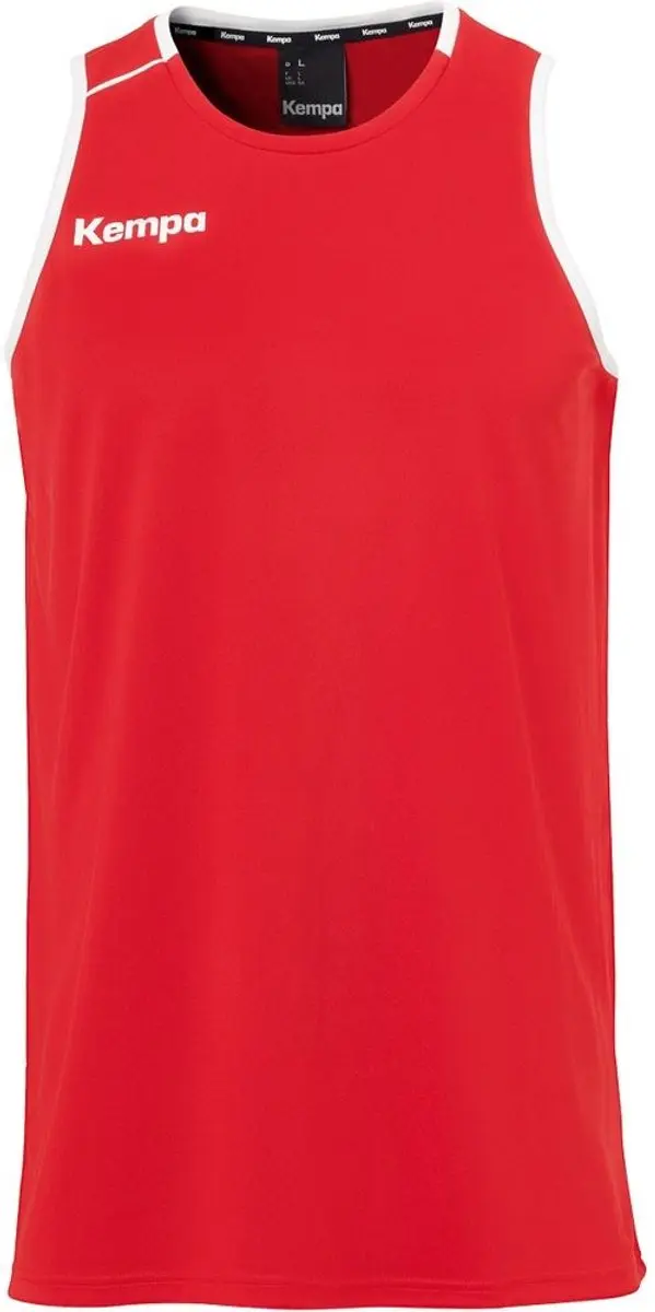 Kempa Player Tank Top Kind Rood-Wit Maat 140