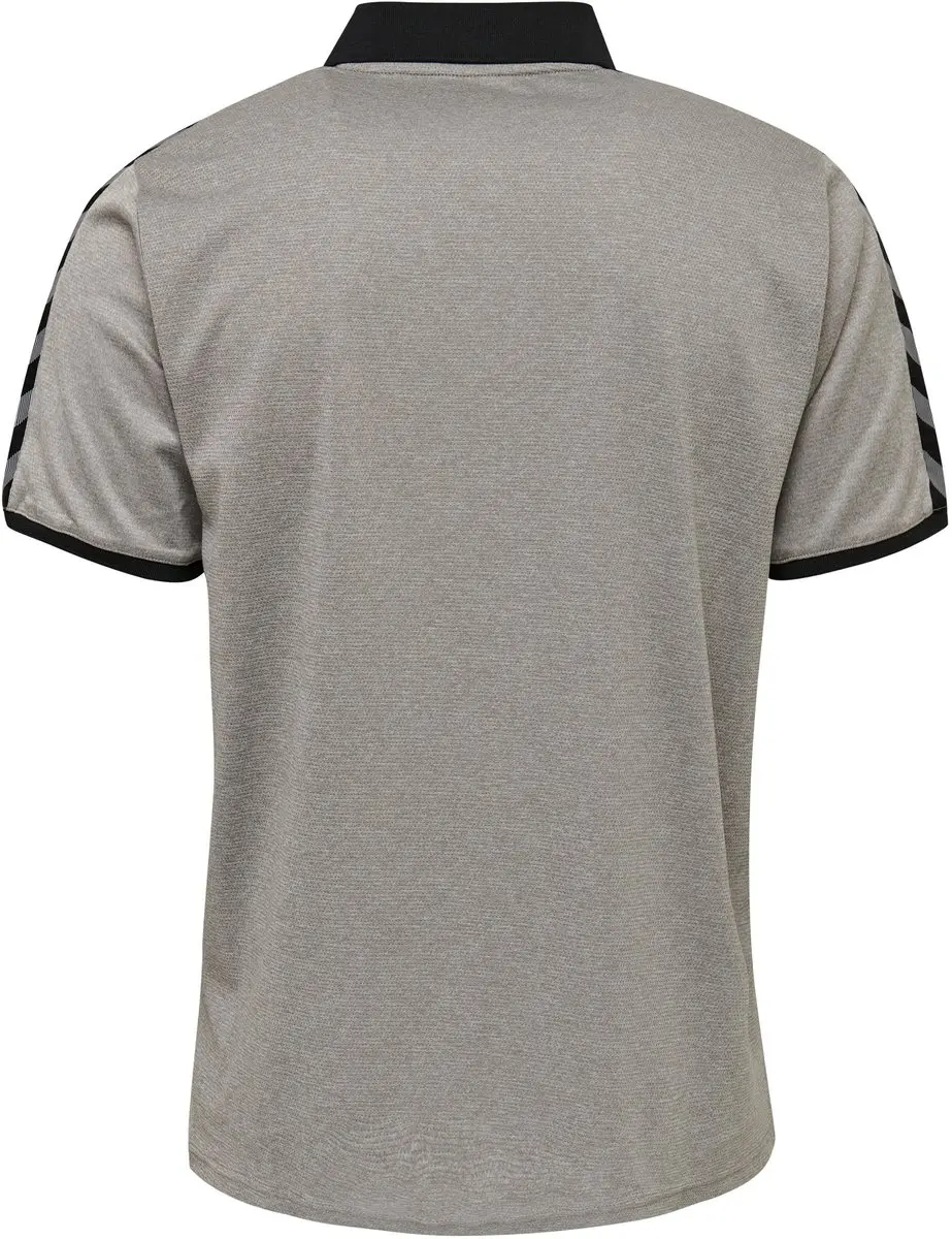 Hummel hmlAUTHENTIC Functional Polo - Grijs melange - S - afbeelding 3 van 6