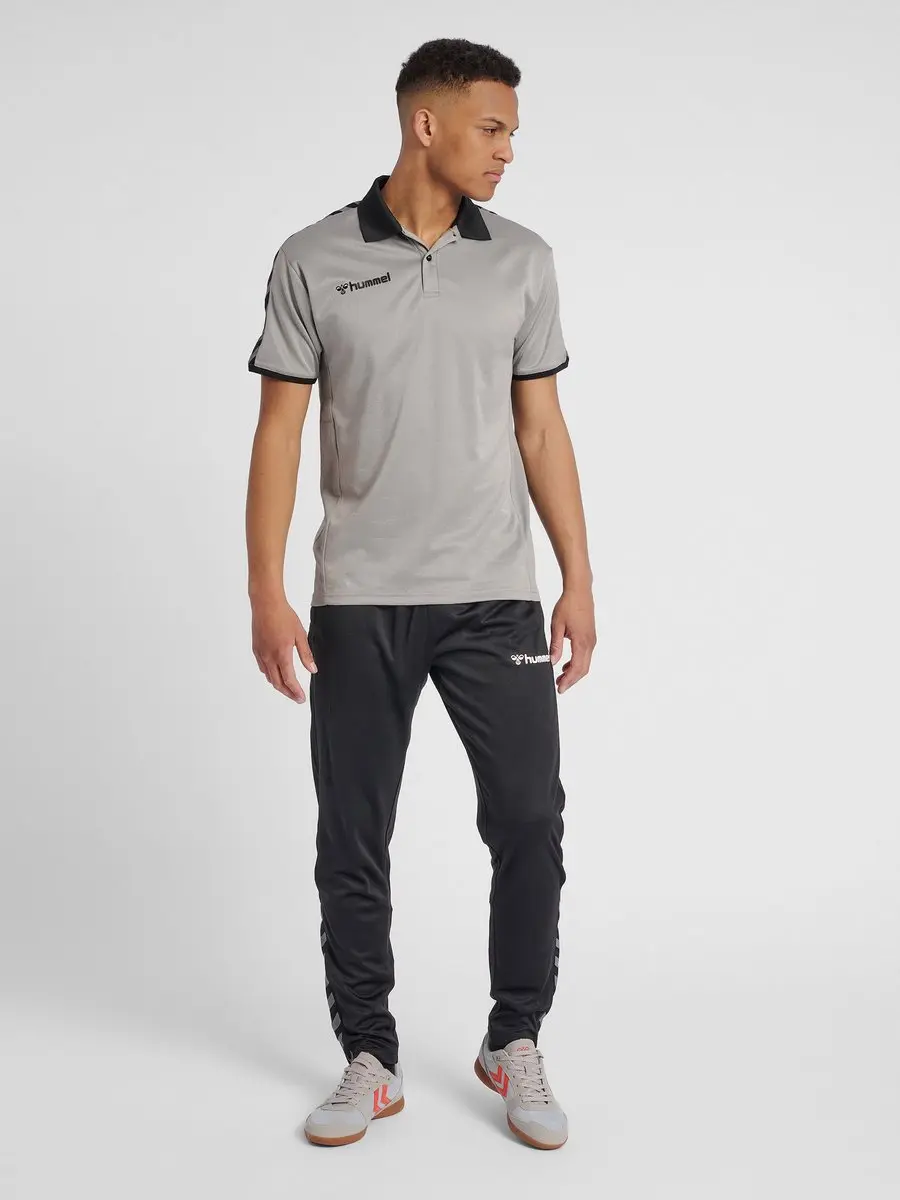 Hummel hmlAUTHENTIC Functional Polo - Grijs melange - S - afbeelding 5 van 6