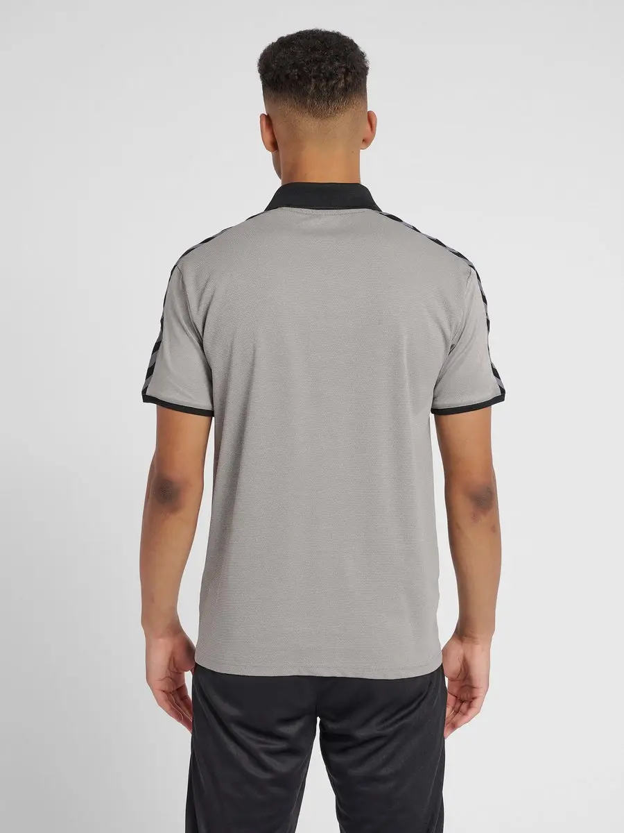 Hummel hmlAUTHENTIC Functional Polo - Grijs melange - S - afbeelding 6 van 6