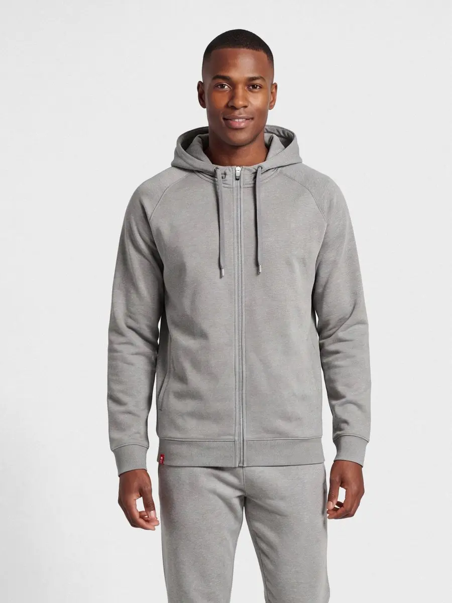 Hummel Hmlred Classic Zip Hoodie - X-Large - Grijs melange - afbeelding 5 van 6