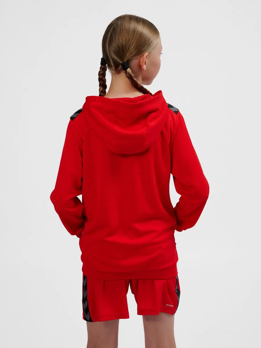 Hummel Authentic Pl Hoodie Kids 116 - True Red - afbeelding 6 van 6