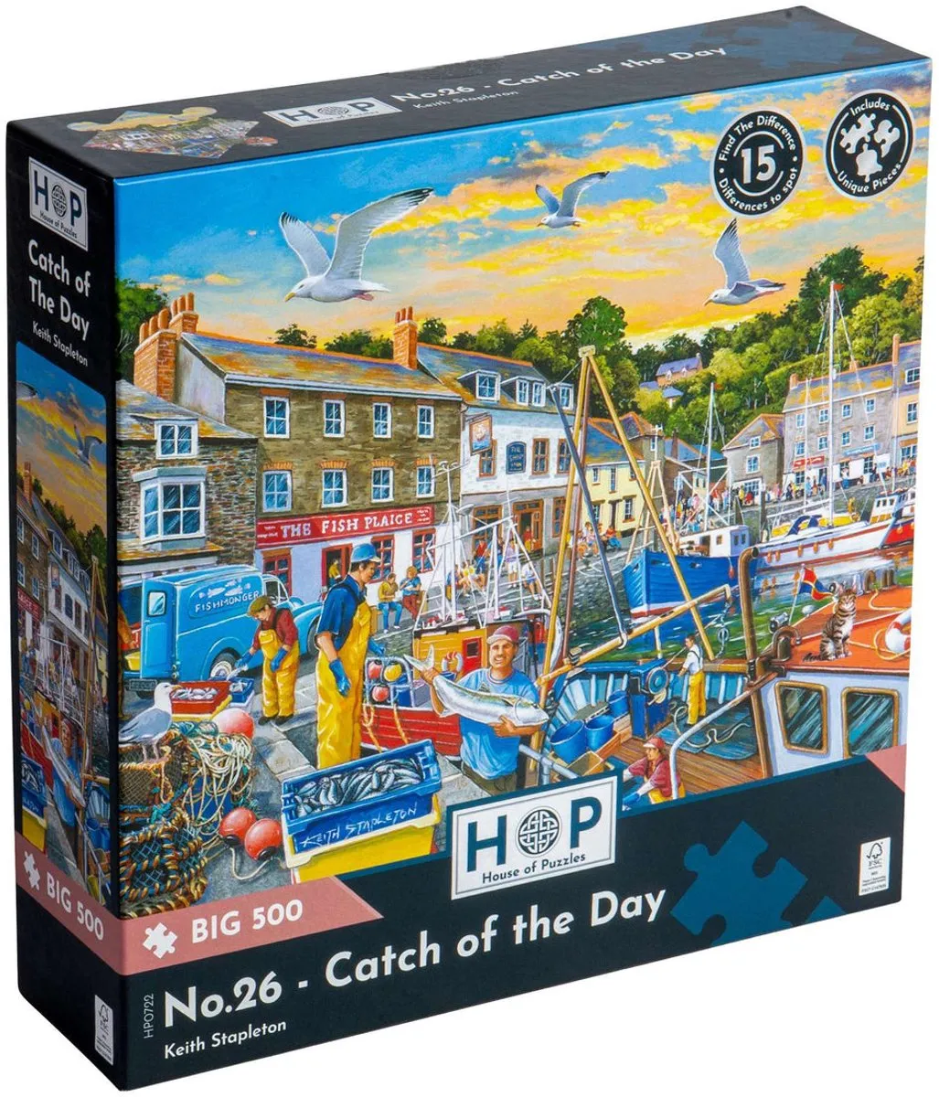 House Of Puzzles Catch of the Day Legpuzzel 500 Stuks - Multicolor