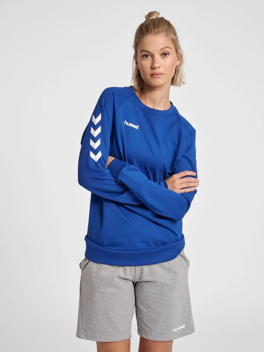 Hummel hmlGO Cotton Sweatshirt Dames - XS - True Blue - afbeelding 4 van 6