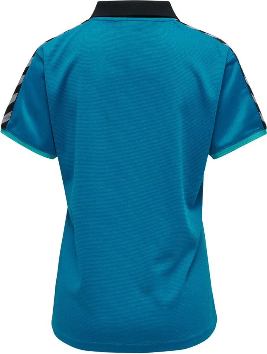 Hummel Authentic Woman Functioneel Poloshirt - Small - Celestial - afbeelding 3 van 6