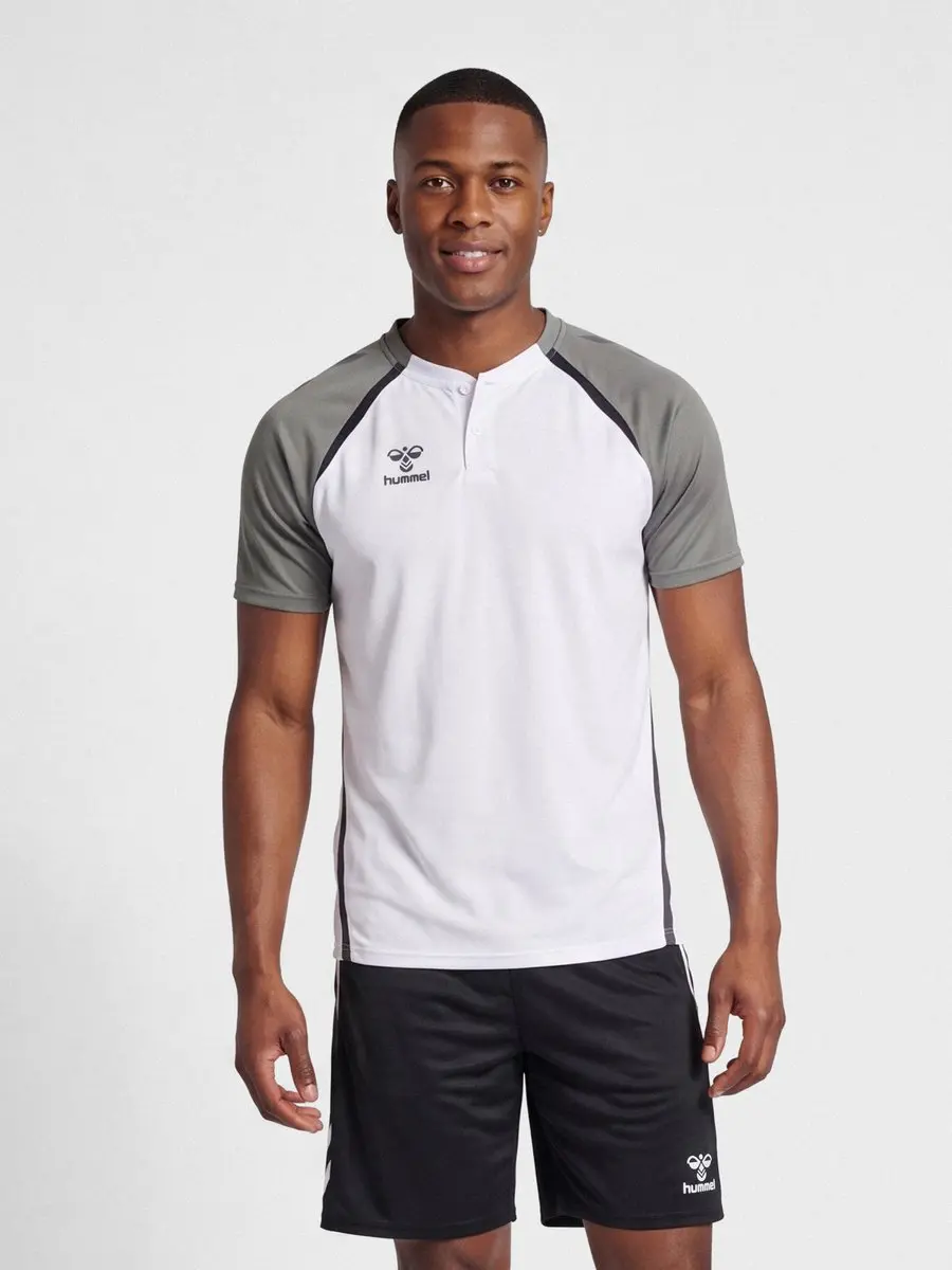 Hummel Lead 2.0 Polo - S - Wit/Grijs - afbeelding 5 van 6