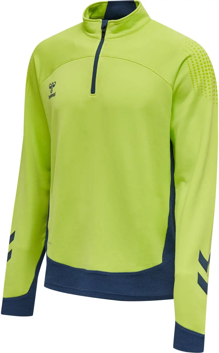 Hummel HmlLEAD Half Zip - Lime Punch - afbeelding 2 van 6