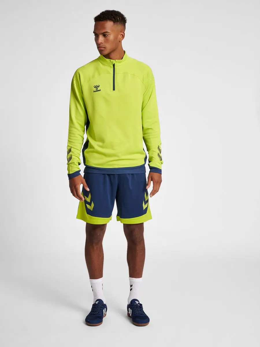 Hummel HmlLEAD Half Zip - Lime Punch - afbeelding 6 van 6