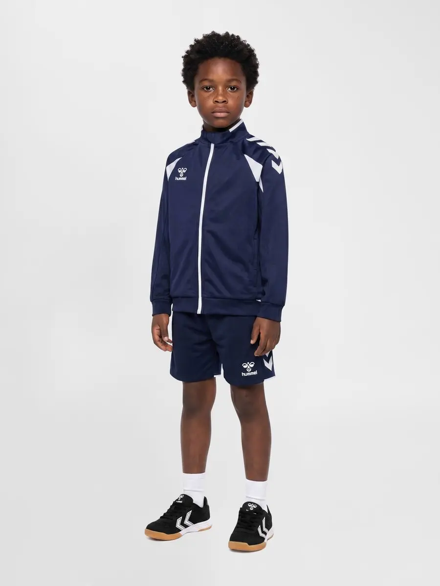 Hummel Core 2.0 Track Zip Jacket Kids - Marine/Wit - afbeelding 6 van 6