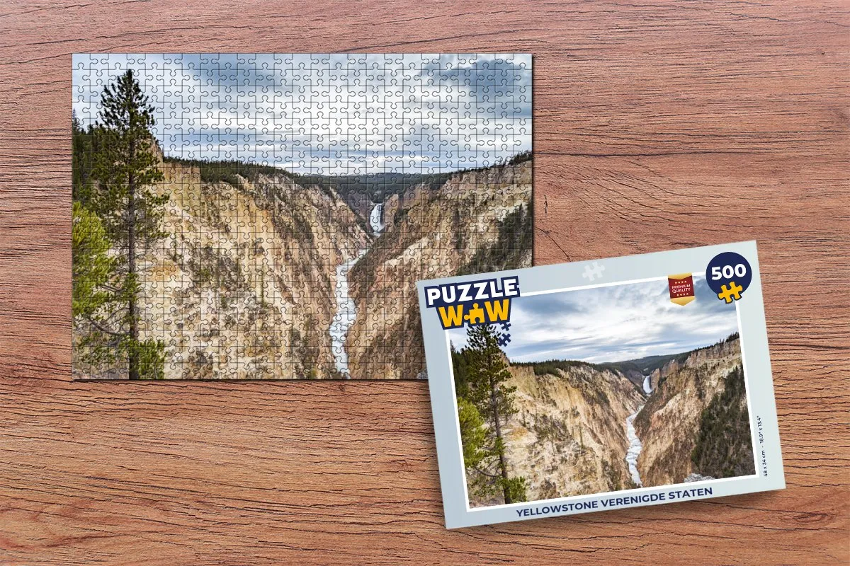 PuzzleWow Yellowstone Legpuzzel 500 Stuks - Multicolor