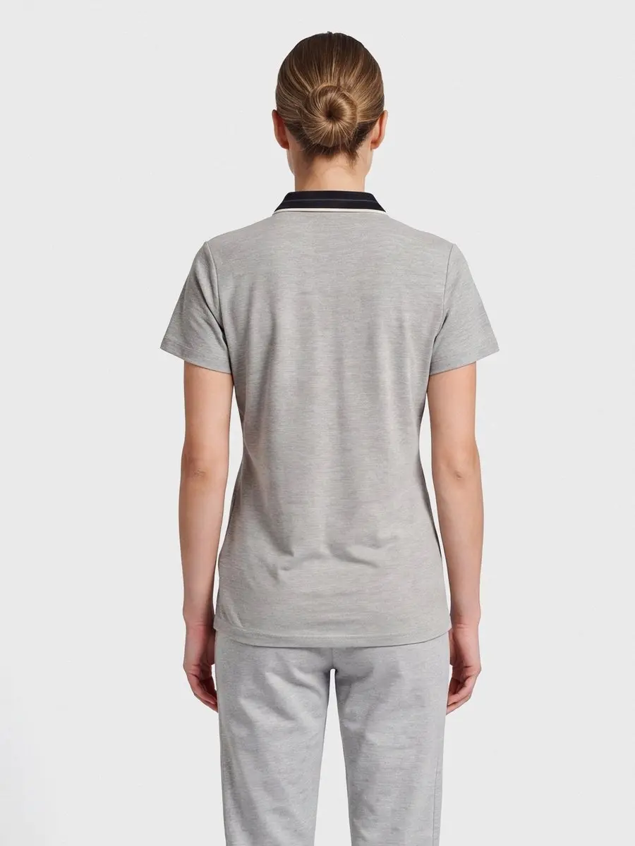 Hummel Move Polo Woman - Grijs Melange S - afbeelding 6 van 6