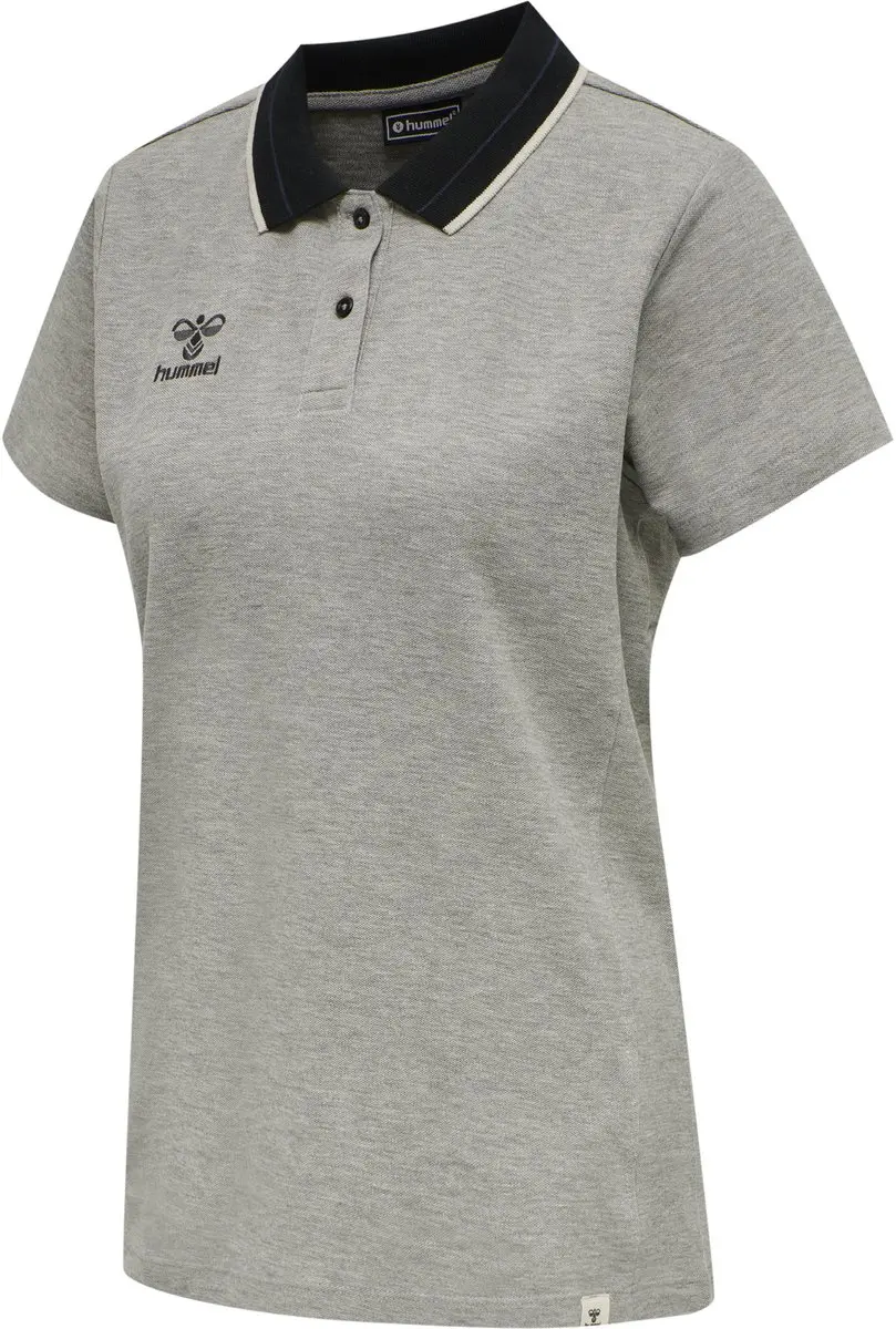 Hummel Move Polo Woman - Grijs Melange S - afbeelding 2 van 6