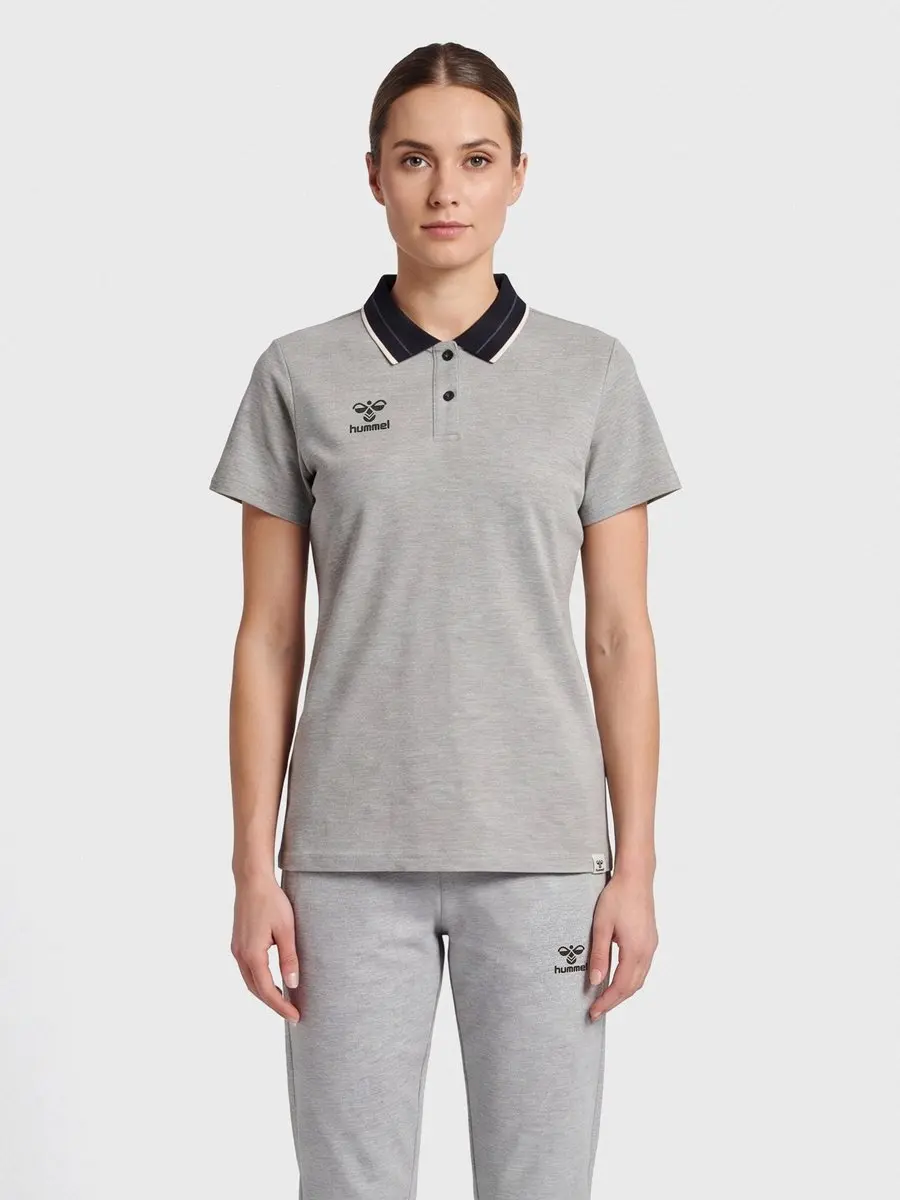 Hummel Move Polo Woman - Grijs Melange S - afbeelding 5 van 6