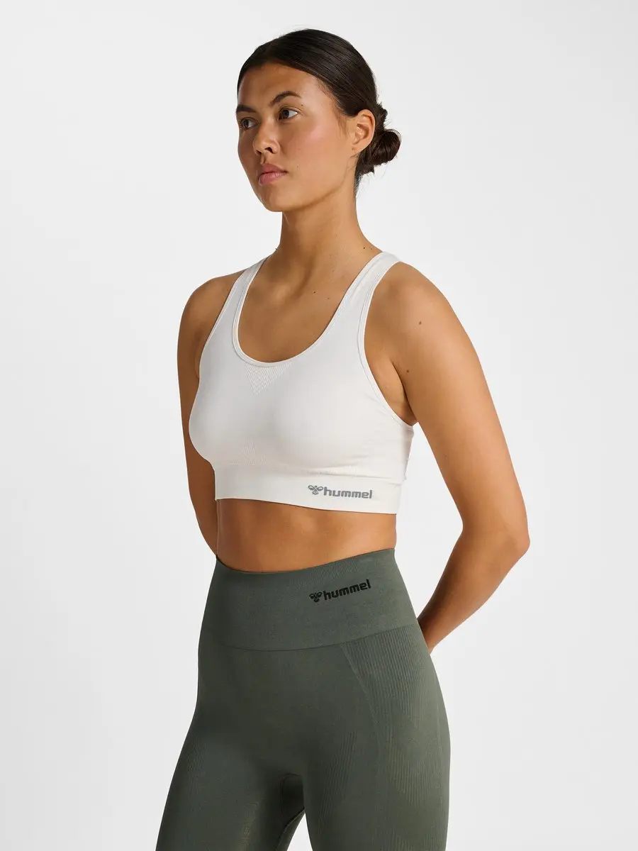 Hummel Tif Seamless Sportbeha - Wit Dames L - afbeelding 6 van 6