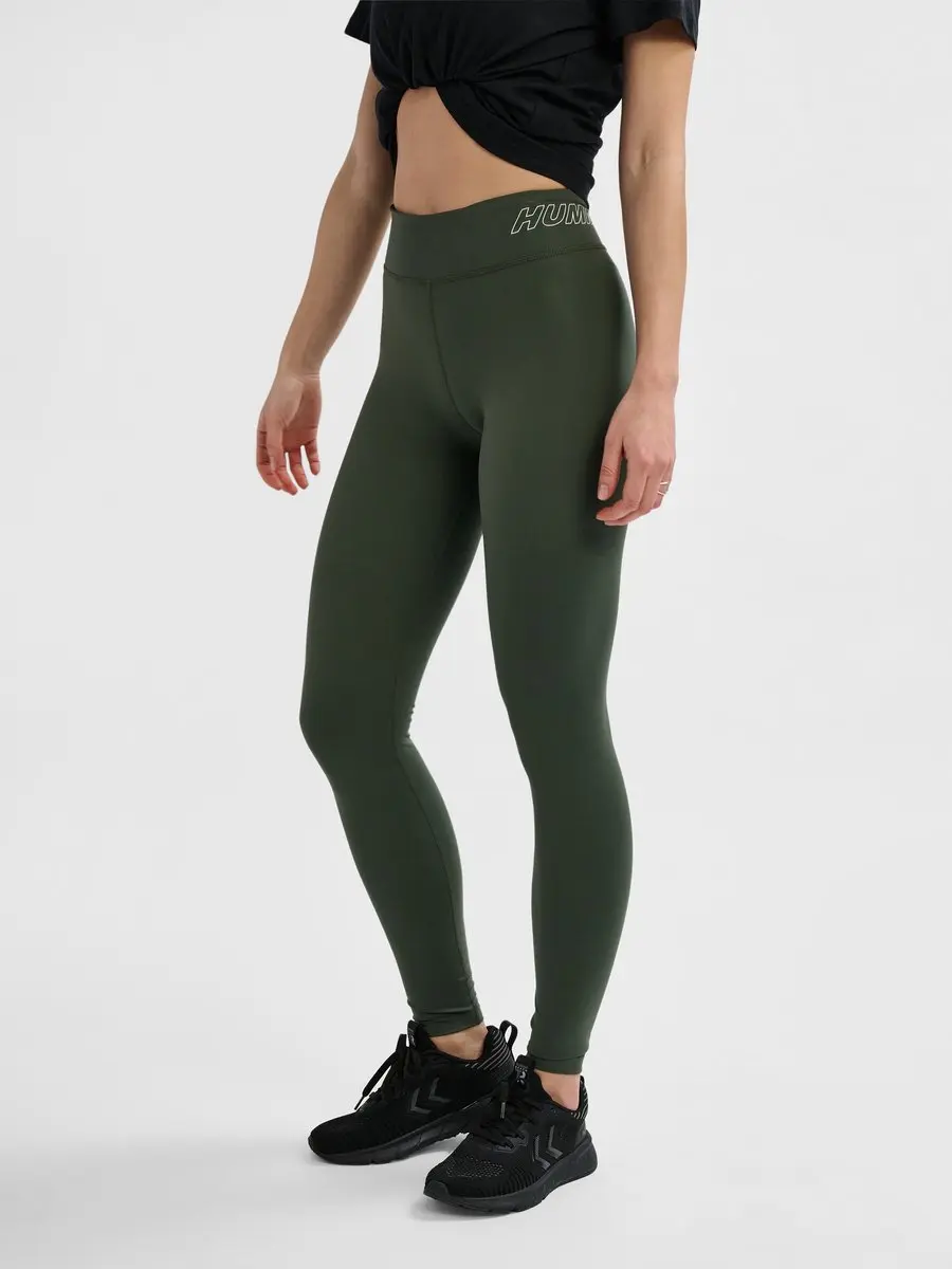 Hummel Fundamental Mid Waist Tights - S - Climbing Ivy - afbeelding 5 van 6