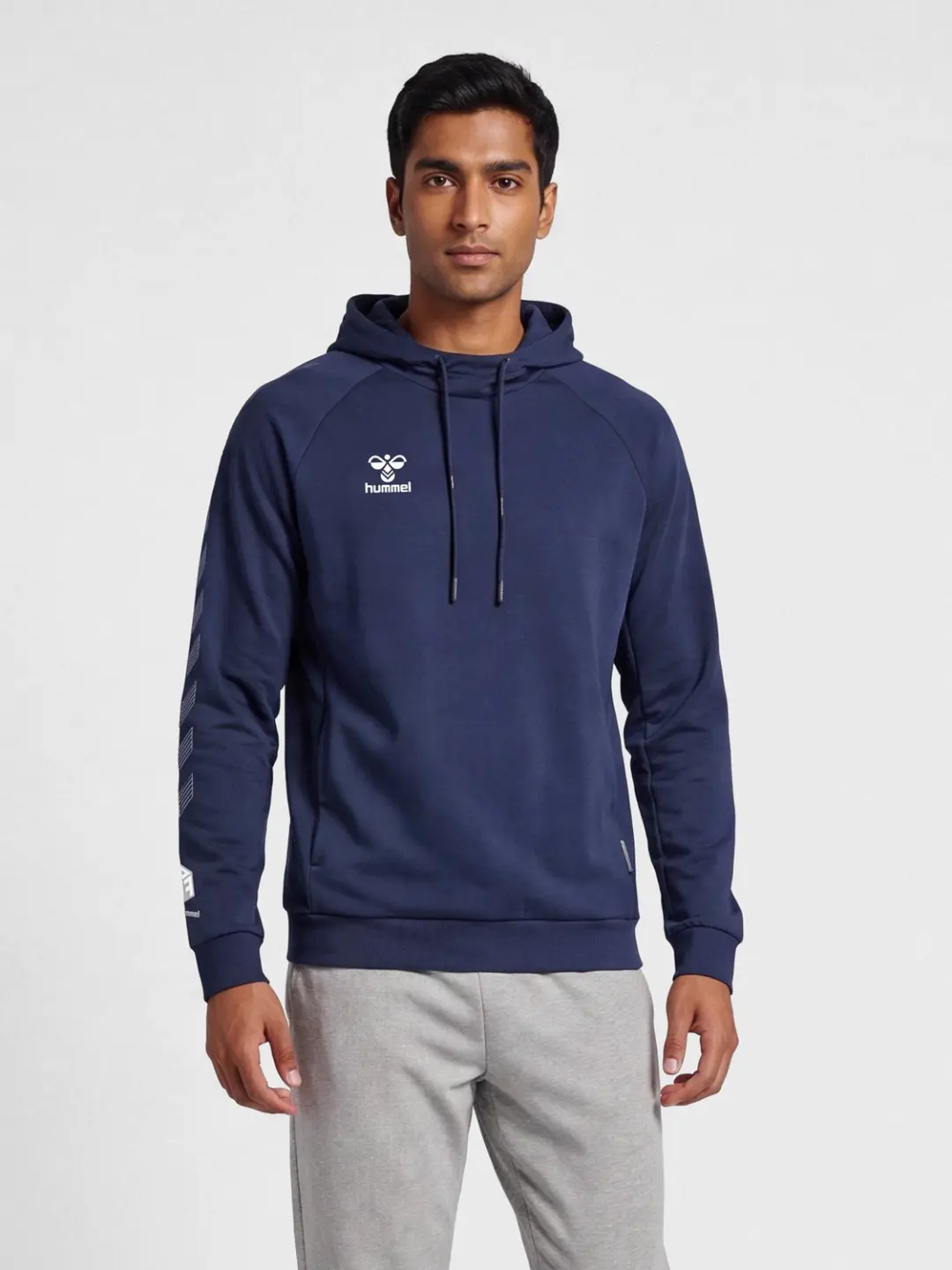 Hummel Move Grid Katoenen Hoodie - Marine - afbeelding 5 van 6