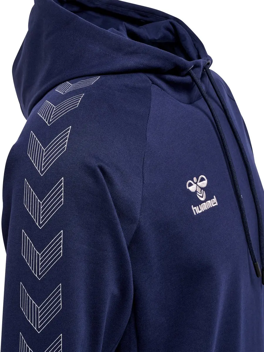 Hummel Move Grid Katoenen Hoodie - Marine - afbeelding 4 van 6