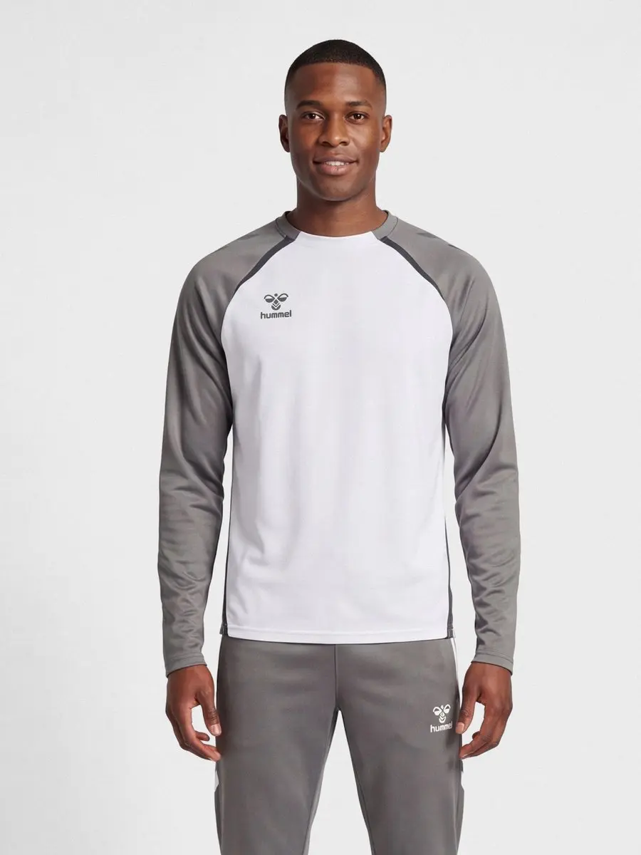 Hummel Lead 2.0 Crew Sweat XXL - Wit/Grijs - afbeelding 5 van 6