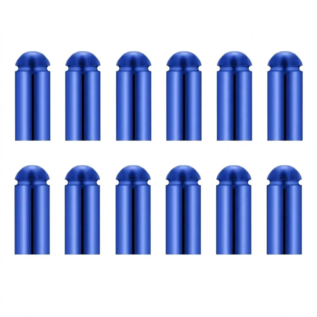 Blauwe dart flight beschermers aluminium 12 stuks darts accessoires flight prote