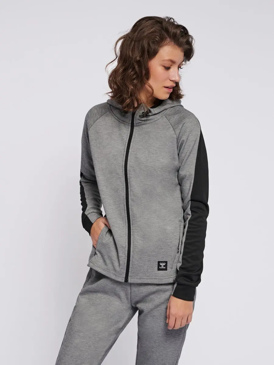 Hummel Essi Hoodie - Grijs Dames XS - afbeelding 5 van 6